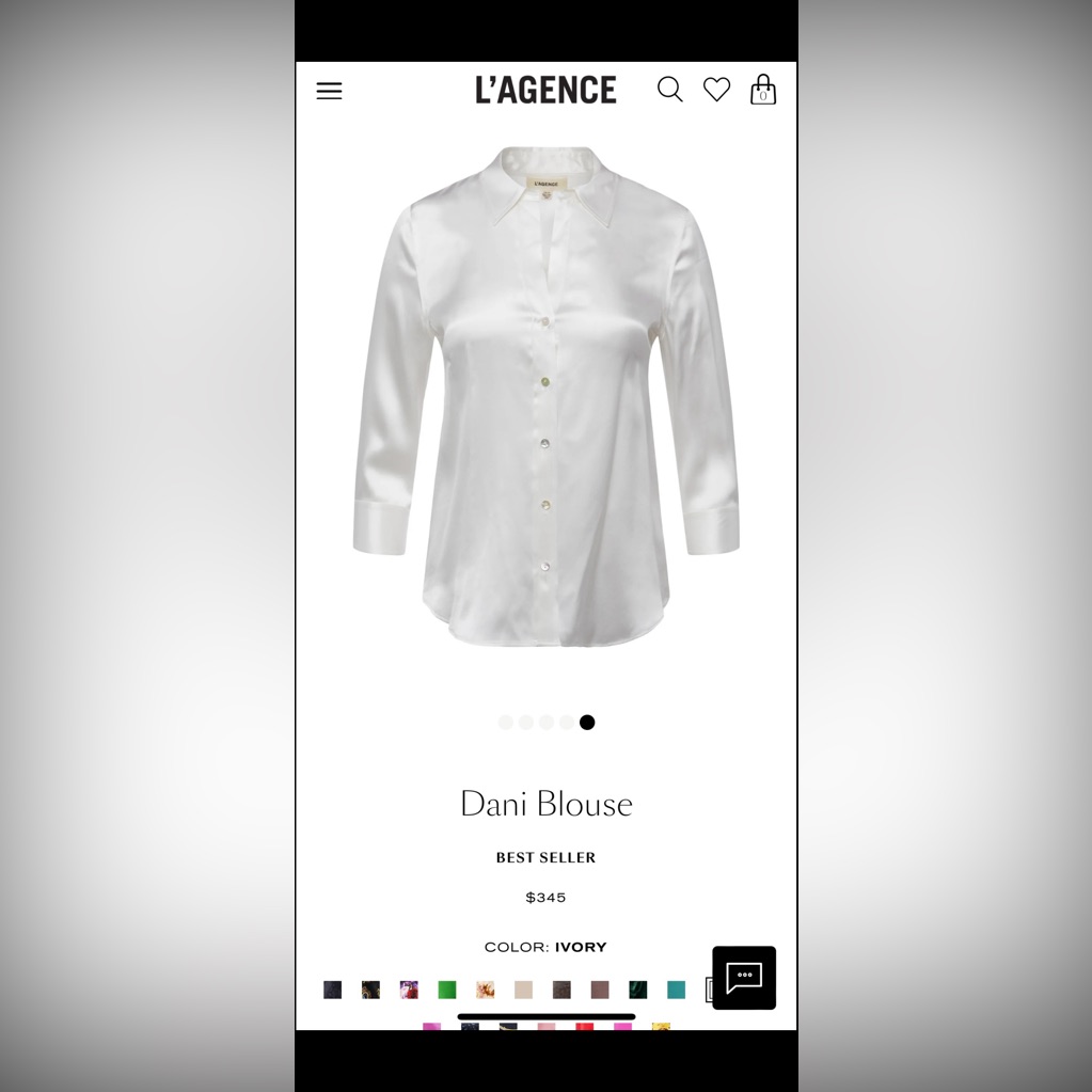 A Classic Button Blouse